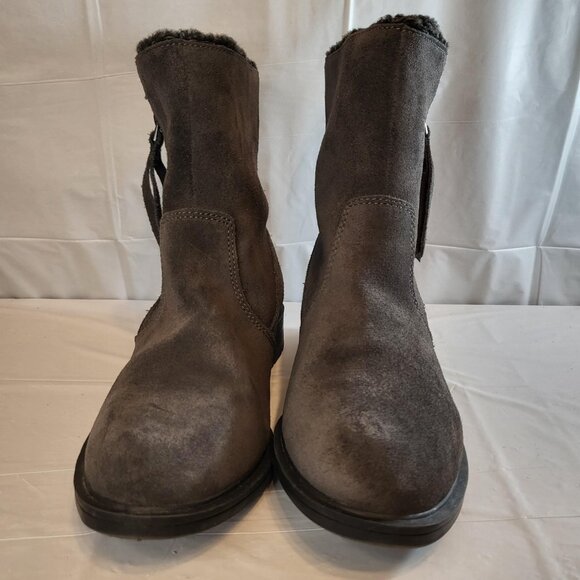 Sporto Western Faux Fur Boot Woman Size 8 Black - Picture 3 of 7